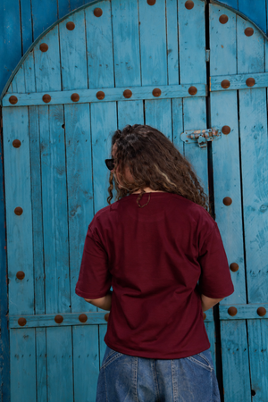Burgundy Special Fit Tee — back