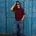 Burgundy Special Fit Tee — front