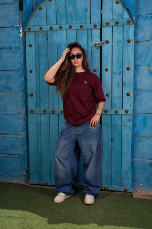 Burgundy Special Fit Tee — front