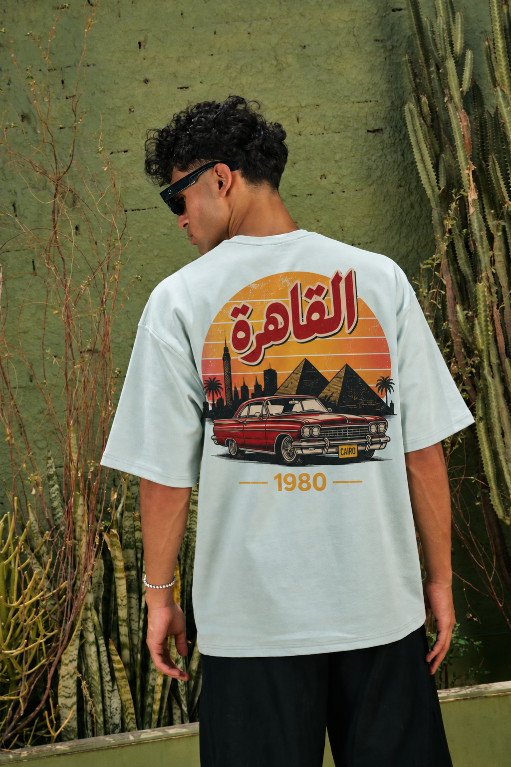 Cairo 1980 oversized tee - back artwork